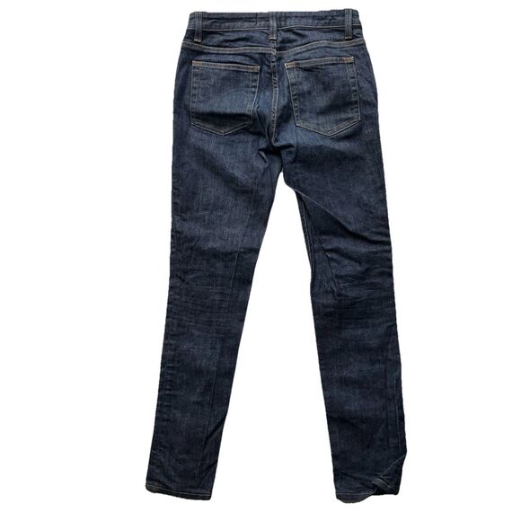 Acne Studios Flex S Raw Denim Slim Fit Mid Rise Jeans Size W27 / L32 Dark Indigo - Picture 9 of 12